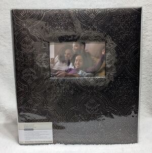 Brown Embossed 400 Photo Album CD Pocket Acid PVC Free Post Bound